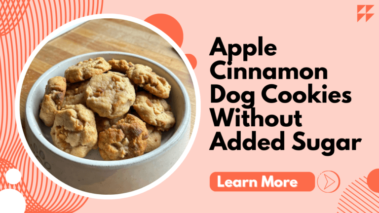 Apple Cinnamon Dog Cookies Without Added Sugar