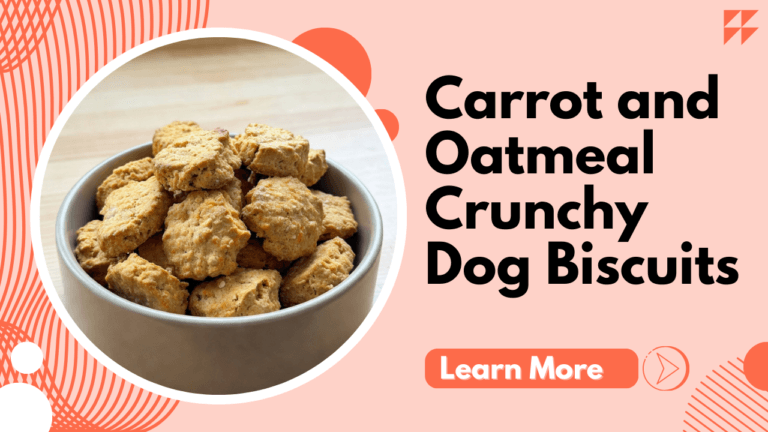 Carrot and Oatmeal Crunchy Dog Biscuits