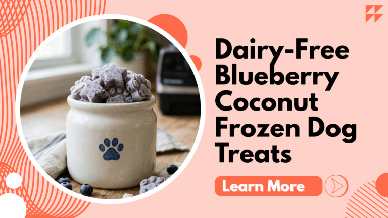 Dairy-Free Blueberry Coconut Frozen Dog Treats