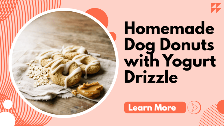 Homemade Dog Donuts with Yogurt Drizzle