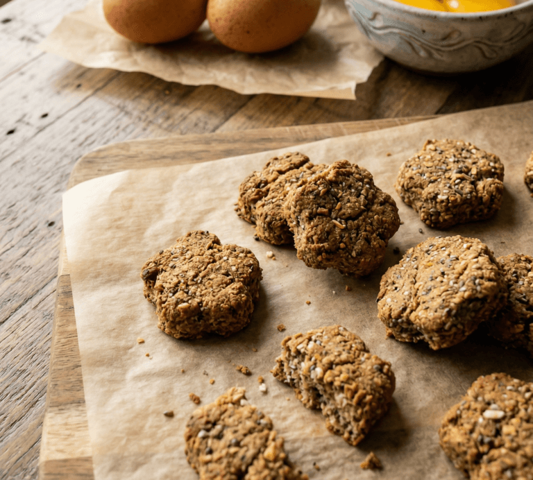 Homemade high protein dog treats with eggs