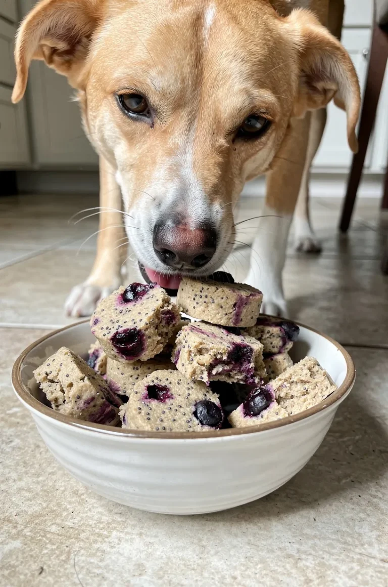 Blueberry Chia Seed Dog Cookies