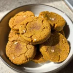 Dairy-free pumpkin dog cookies with sunflower butter