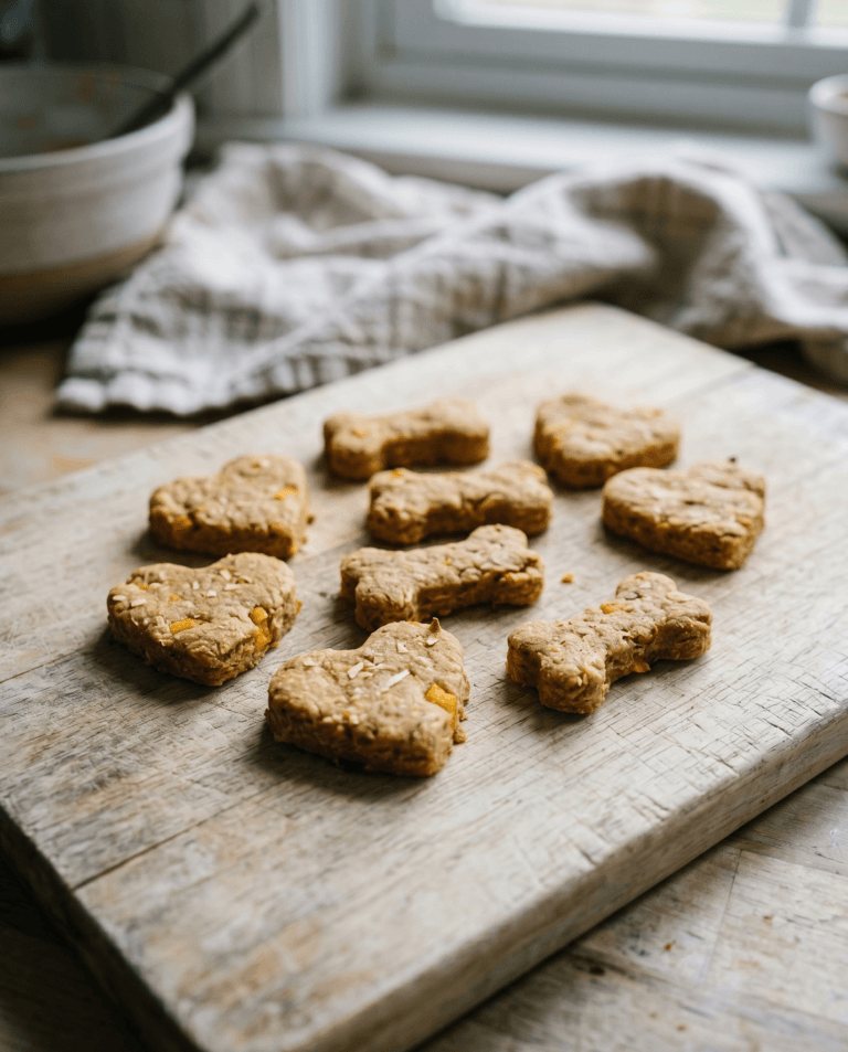 Homemade Coconut Mango Dog Cookies
