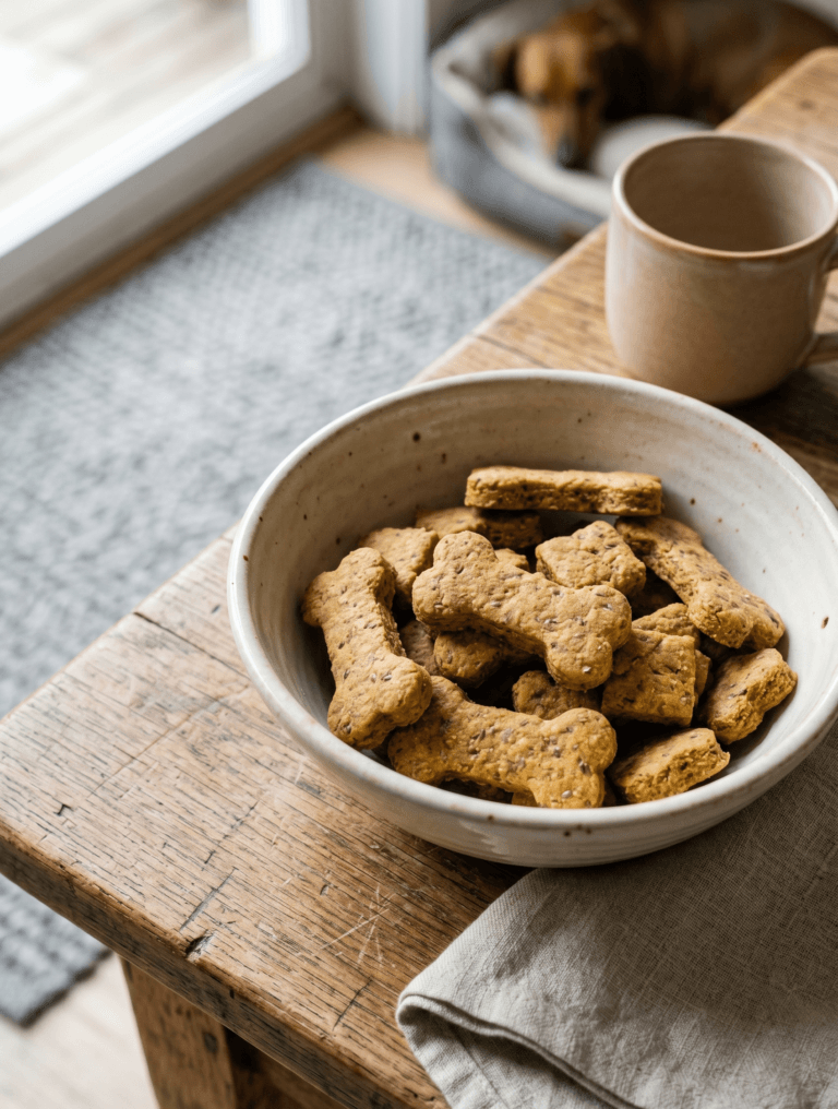 Pumpkin Flaxseed Dog Cookies