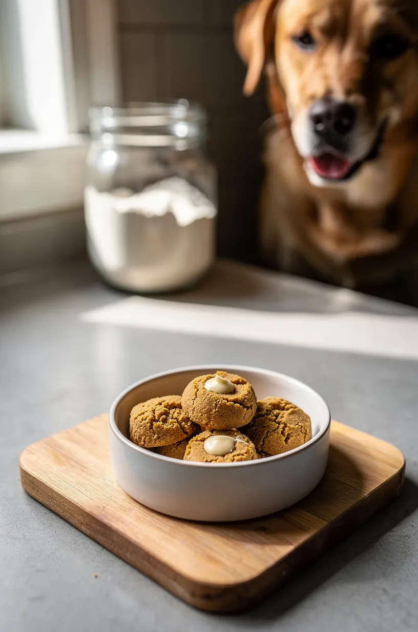 Same dog food photoshoot, same home kitchen, same natural window light, same smartphone camera style