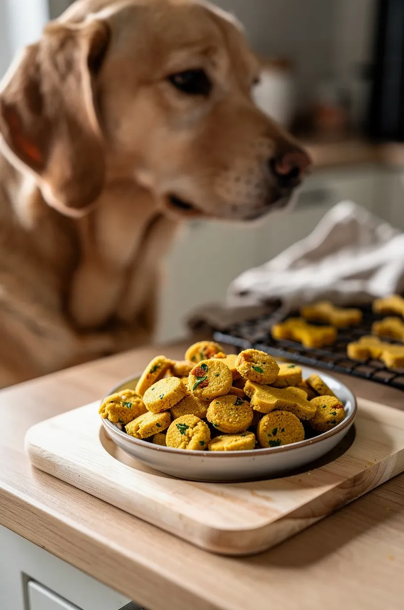 Same dog food photoshoot, same home kitchen, same natural window light, same smartphone camera style