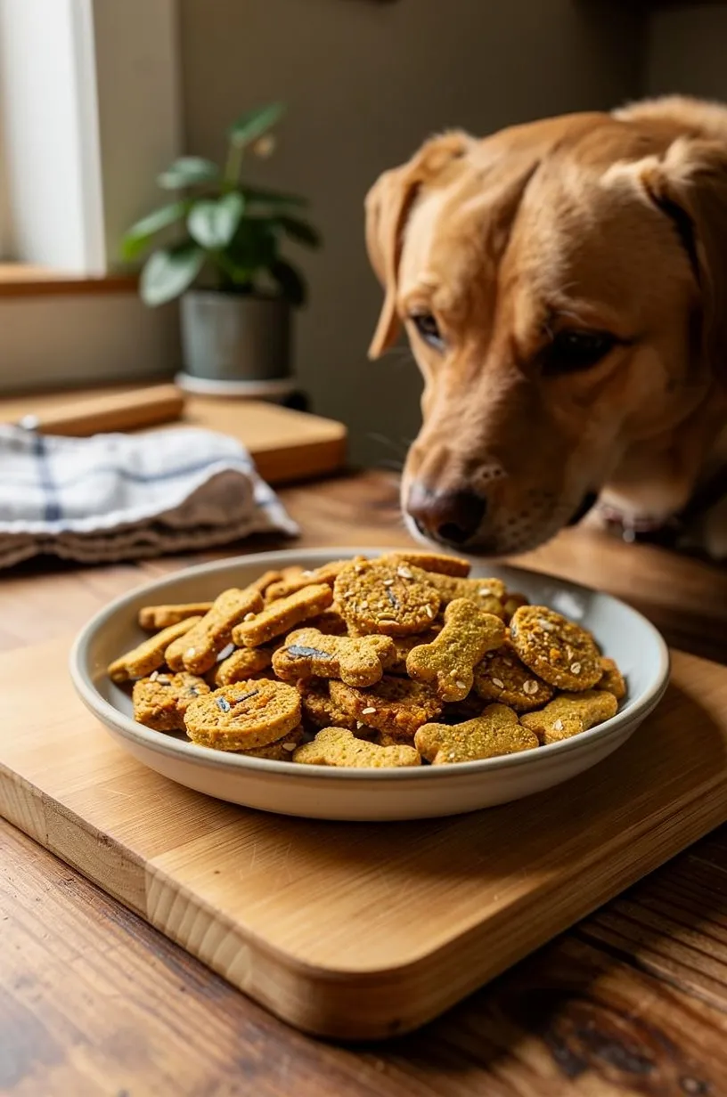 Same dog food photoshoot, same home kitchen, same natural window light, same smartphone camera style