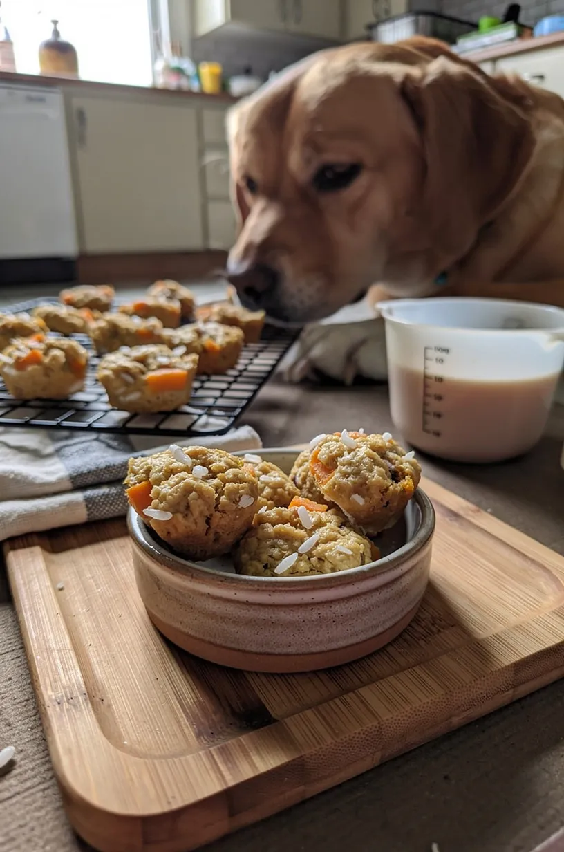Same dog food photoshoot, same home kitchen, same natural window light, same smartphone camera style