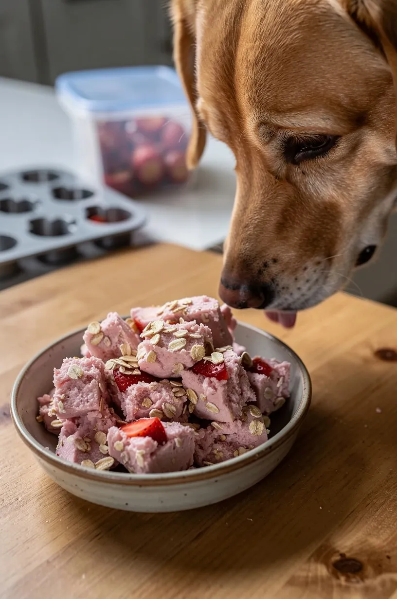 Same dog food photoshoot, same home kitchen, same natural window light, same smartphone camera style