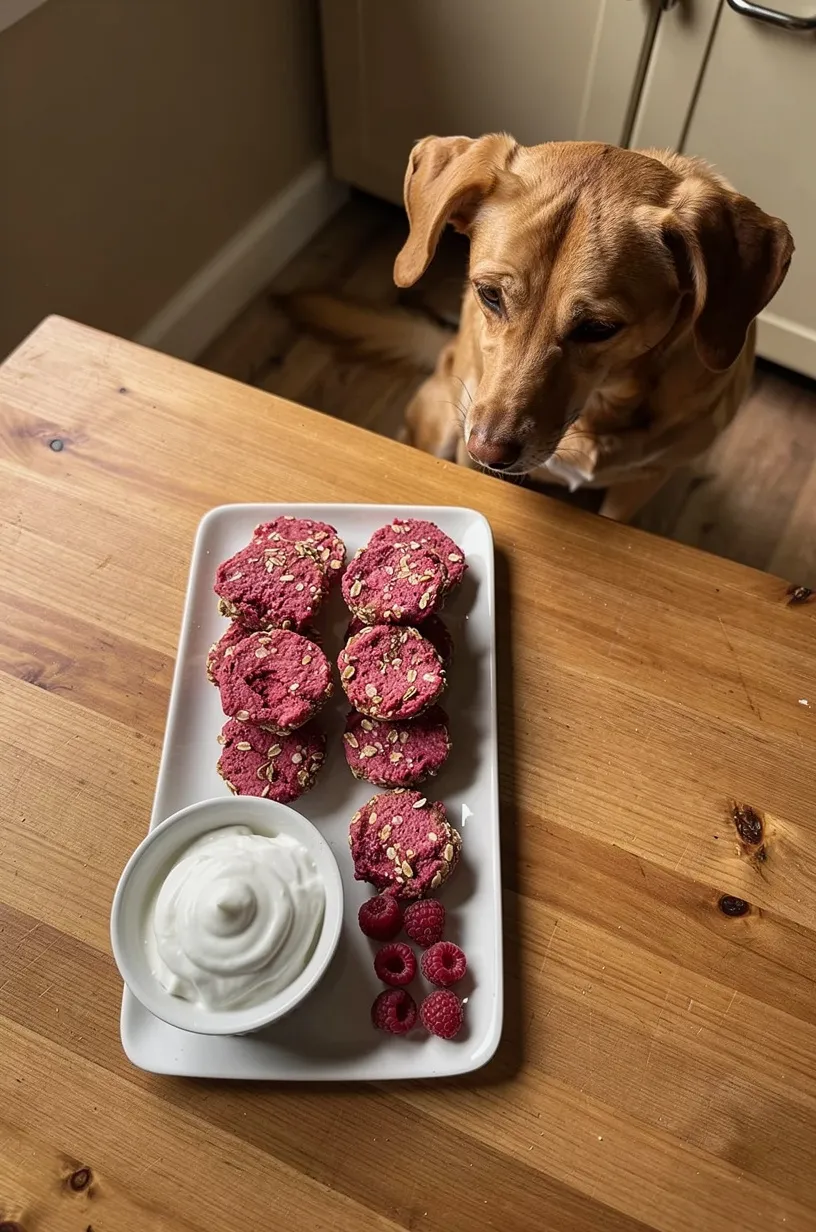 Same dog food photoshoot, same home kitchen, same natural window light, same smartphone camera style