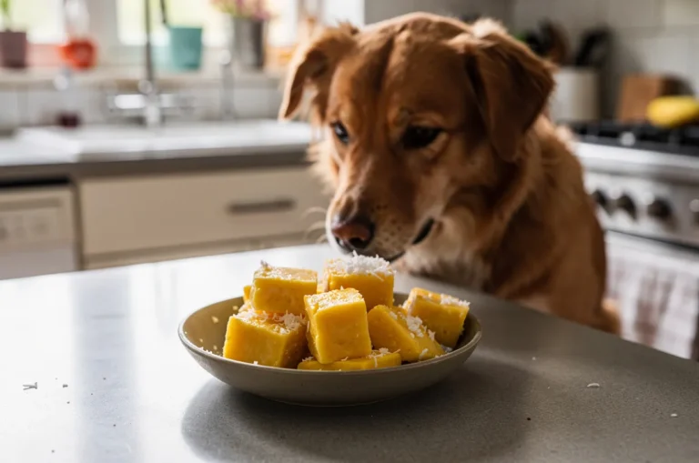 Mango Coconut Milk Frozen Dog Cubes