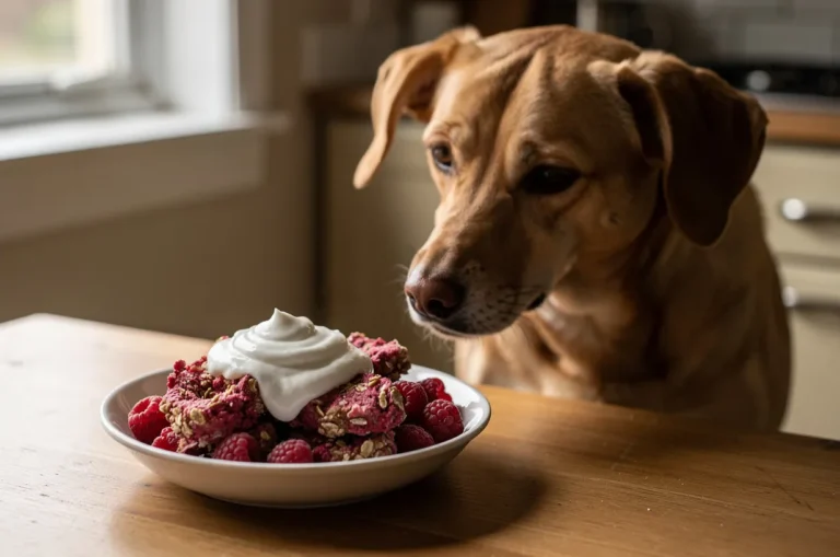 Raspberry Oat Dog Cookies with Greek Yogurt Frosting