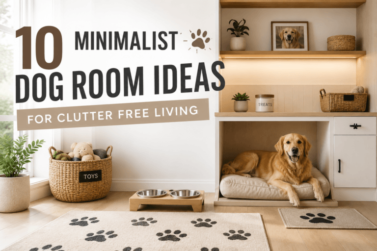 10 Minimalist Dog Room Ideas for Clutter Free Living