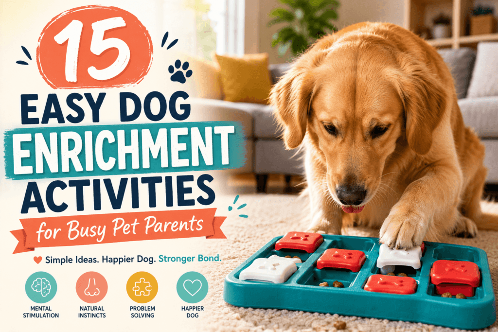 15 Easy Dog Enrichment Activities for Busy Pet Parents