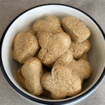 Oatmeal Pear Dog Cookies