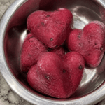 Berry Beet Frozen Dog Treat Hearts,