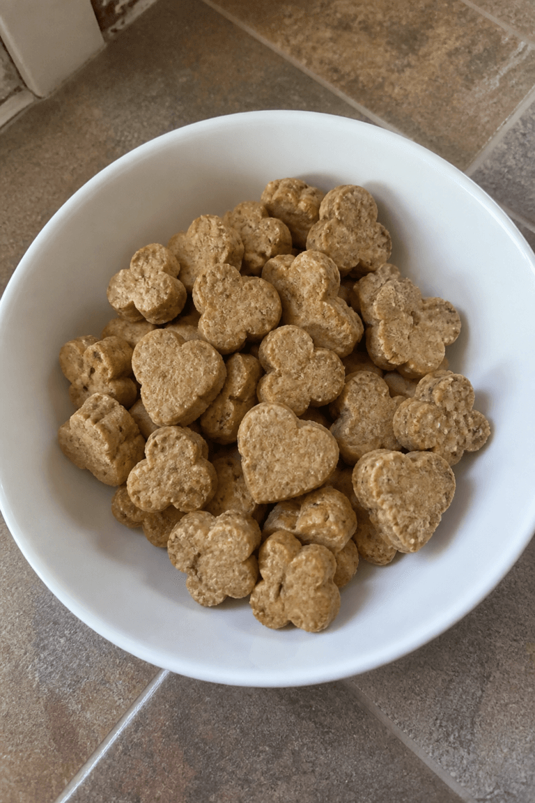 Homemade Tuna Oat Crunch Cat Cookies