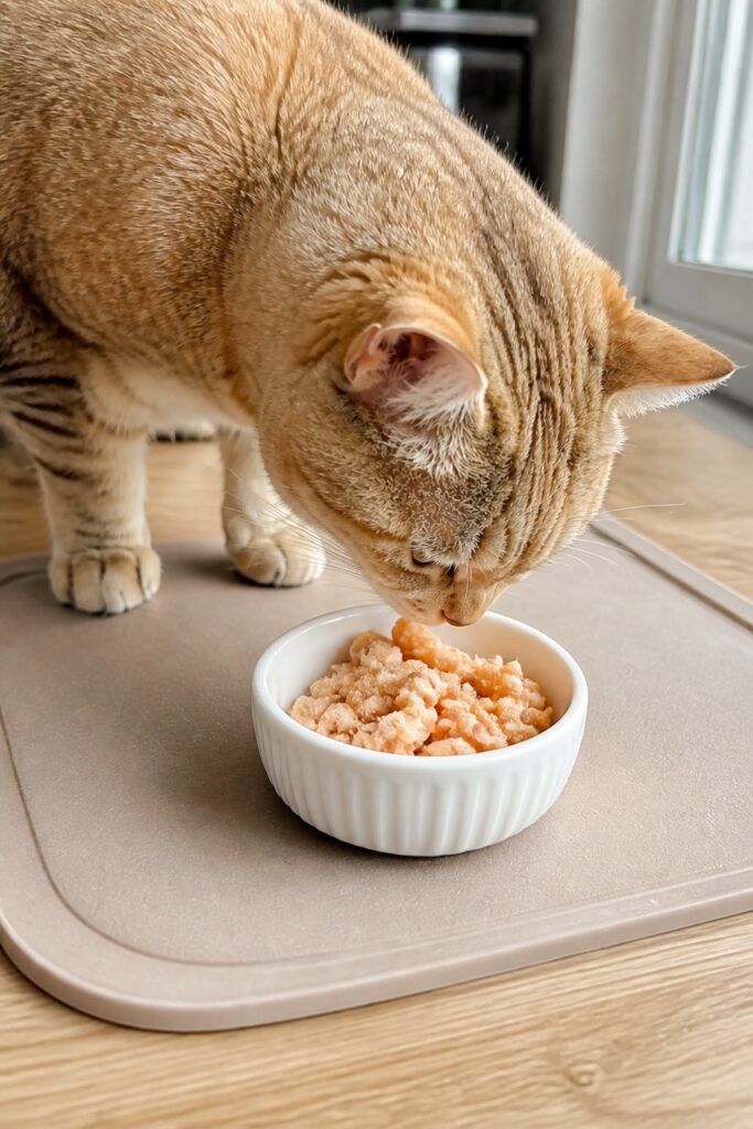 Same pet recipe photoshoot, same home kitchen, same natural window light, same smartphone camera sty