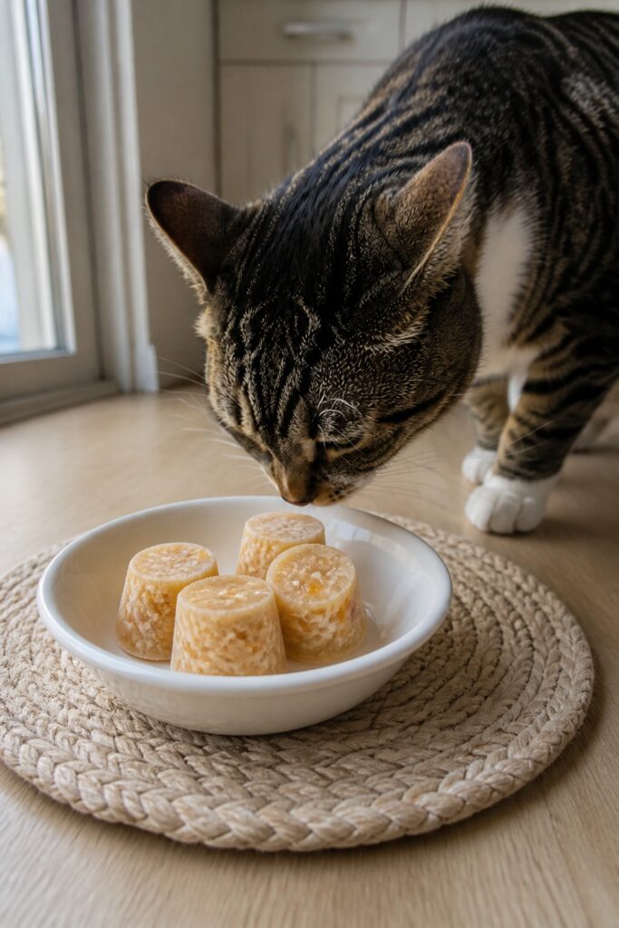 Same pet recipe photoshoot, same home kitchen, same natural window light, same smartphone camera sty