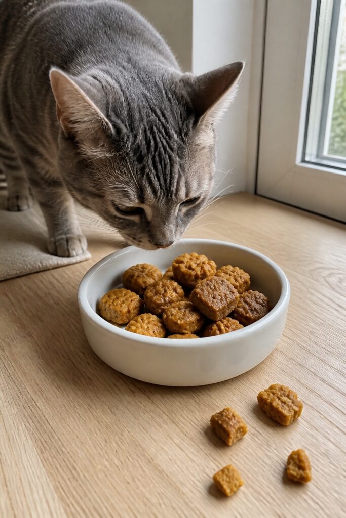 Same pet recipe photoshoot, same home kitchen, same natural window light, same smartphone camera sty