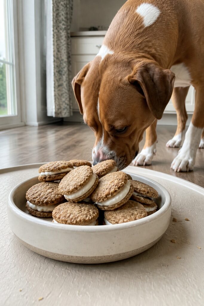 Same pet recipe photoshoot, same home kitchen, same natural window light, same smartphone camera sty