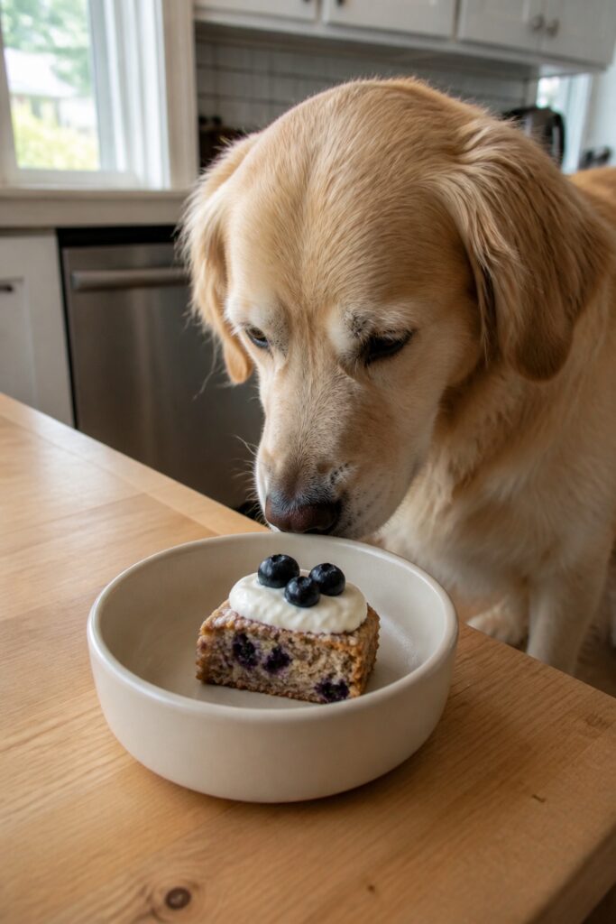 Same pet recipe photoshoot, same home kitchen, same natural window light, same smartphone camera sty