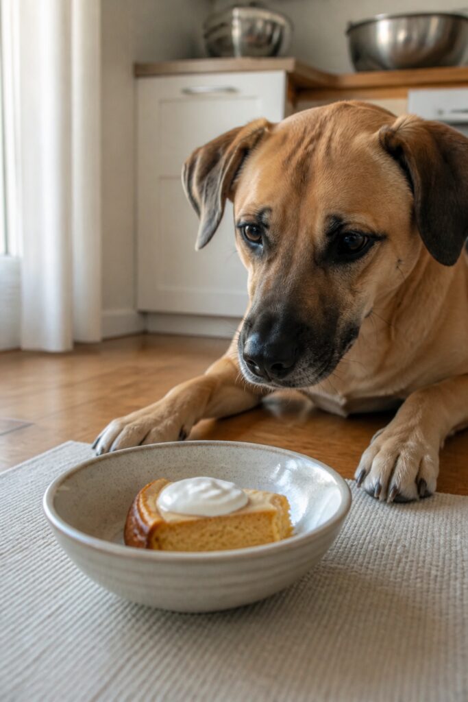 Same pet recipe photoshoot, same home kitchen, same natural window light, same smartphone camera sty