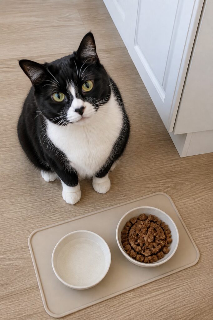 Same pet recipe photoshoot, same home kitchen, same natural window light, same smartphone camera sty