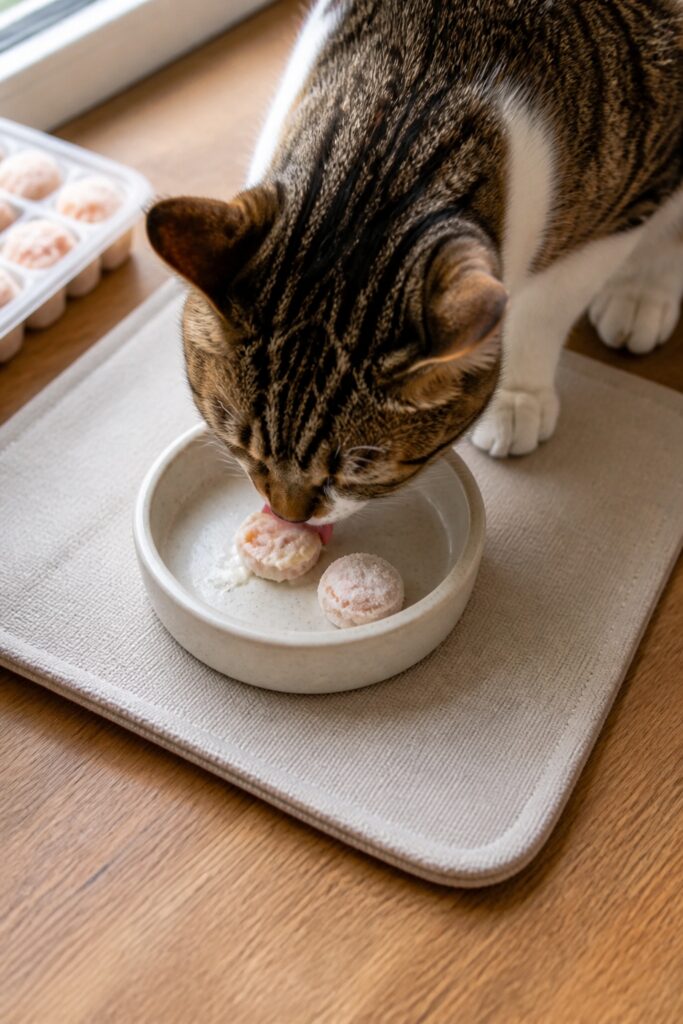 Same pet recipe photoshoot, same home kitchen, same natural window light, same smartphone camera sty