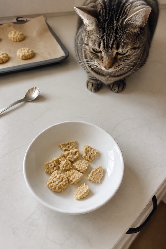 Same pet recipe photoshoot, same home kitchen, same natural window light, same smartphone camera sty