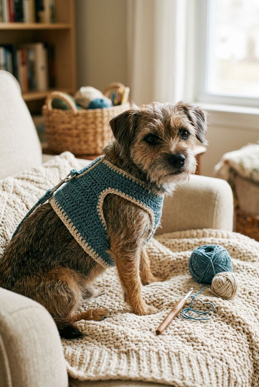 Crochet Dog Harness Pattern