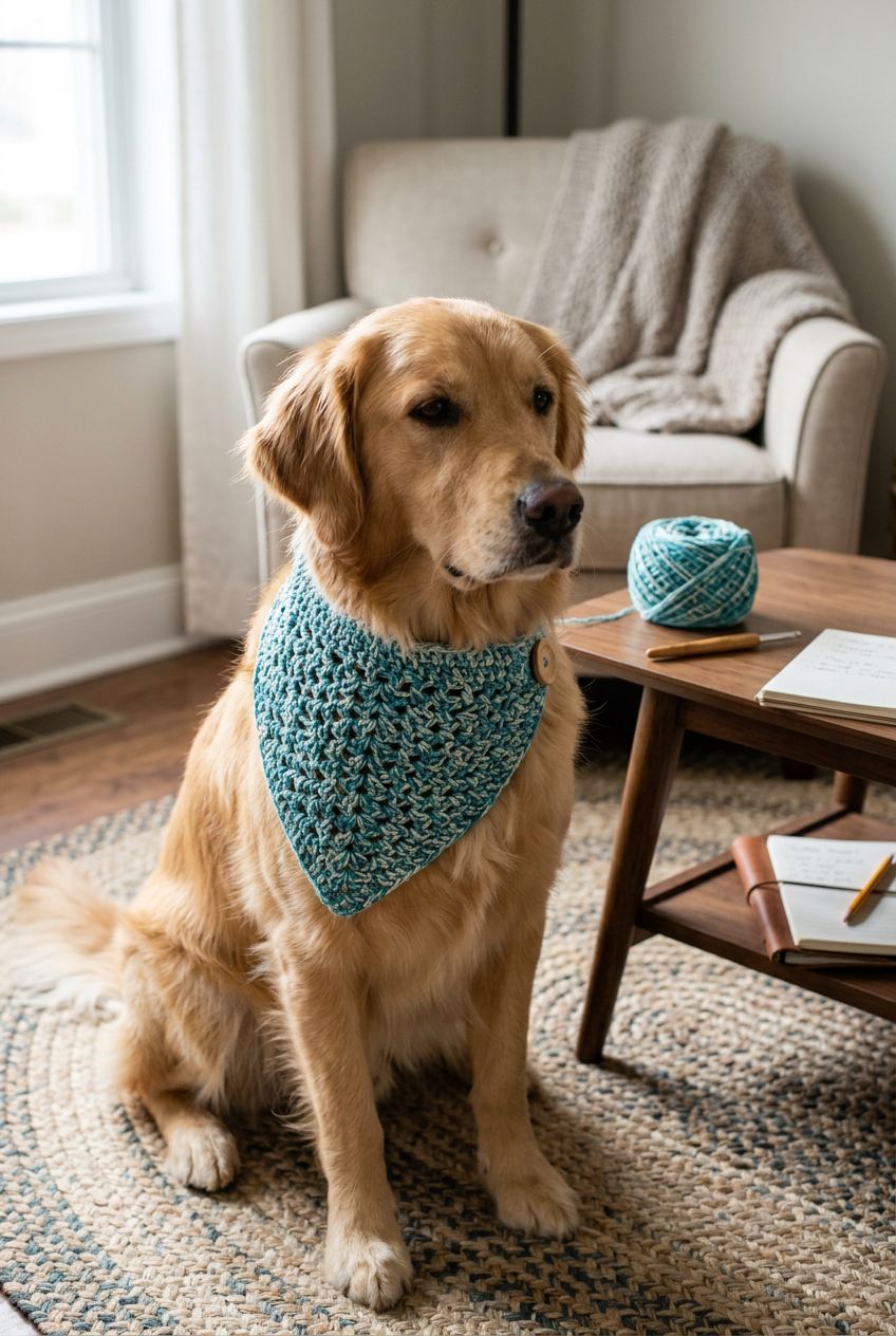 Crochet Dog Cooling Bandana Pattern