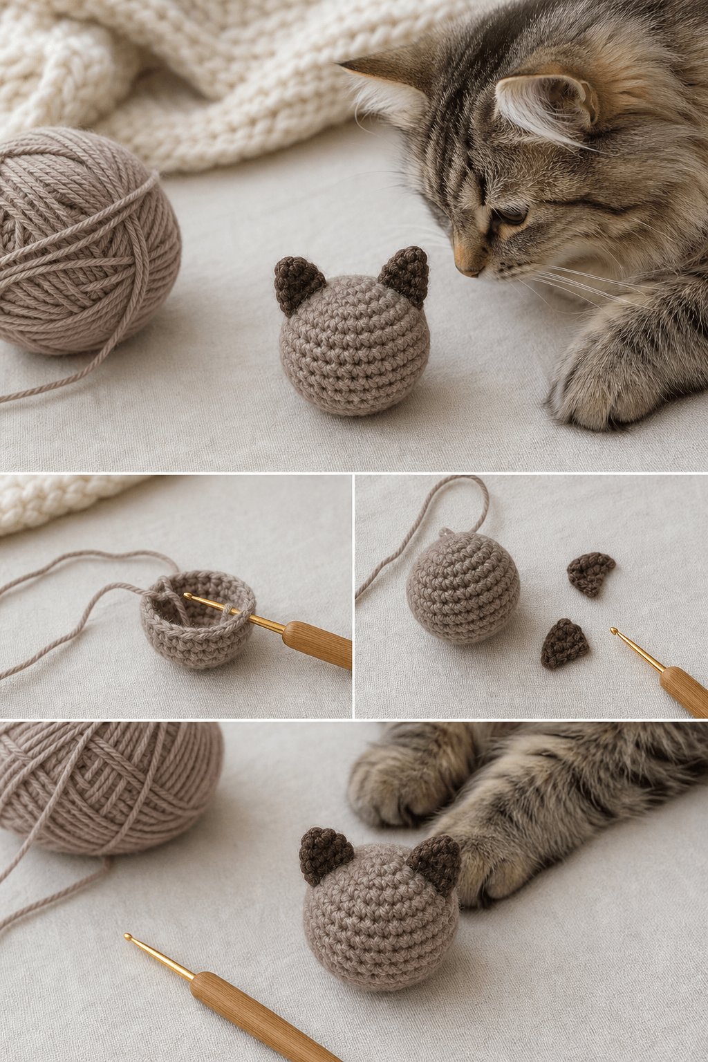 Crochet Cat Ball Toy Pattern