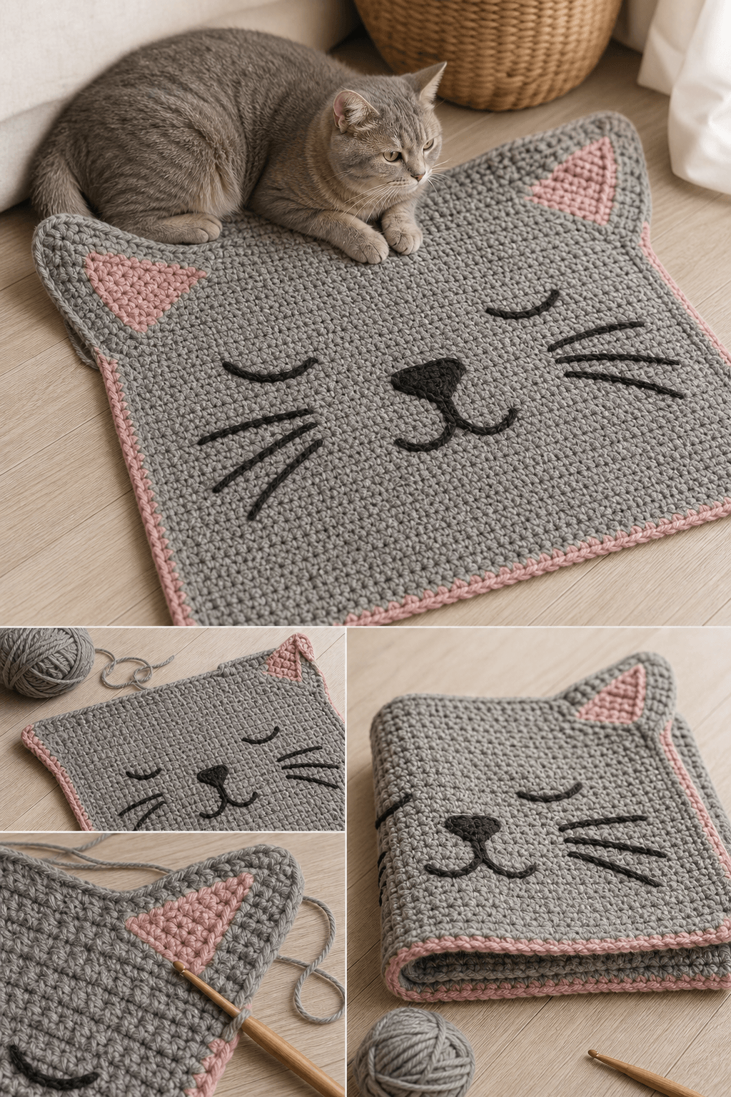 Crochet Cat Blanket Pattern