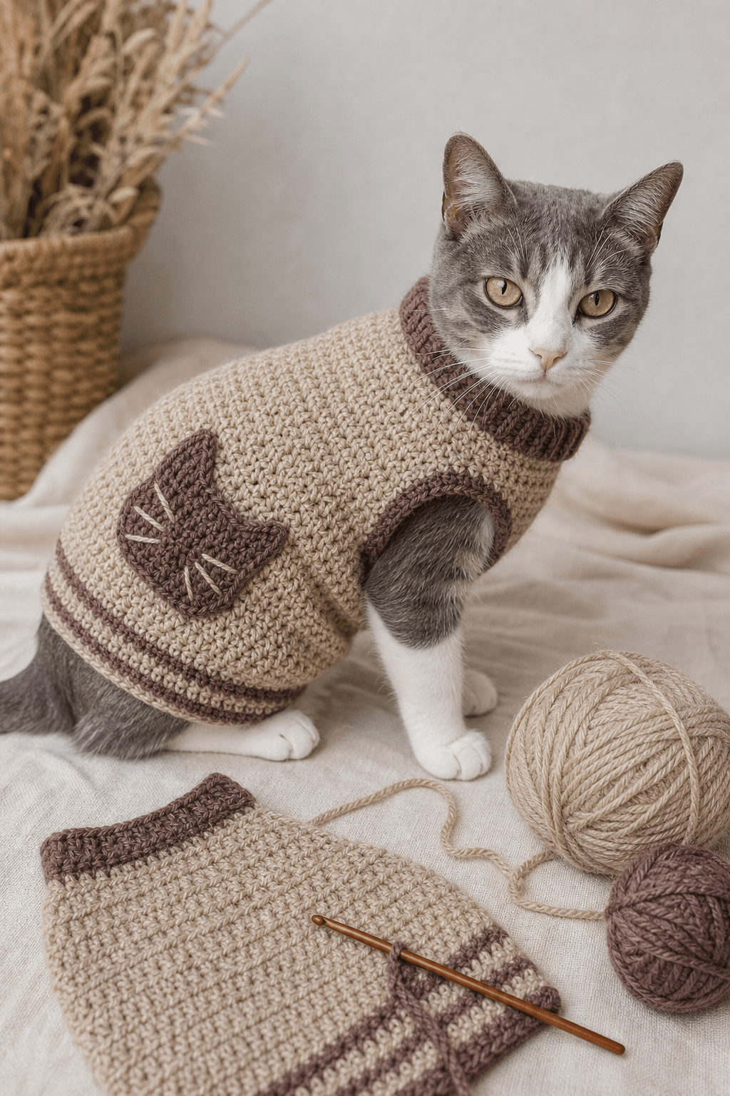 Crochet Cat Sweater Pattern