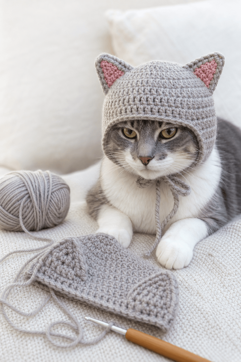 Crochet Cat Hat Pattern