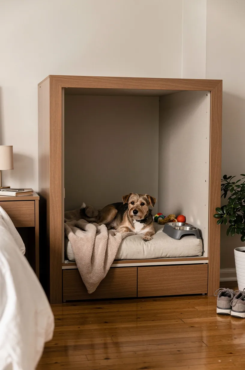 3. Closet Conversion into a Dog Den