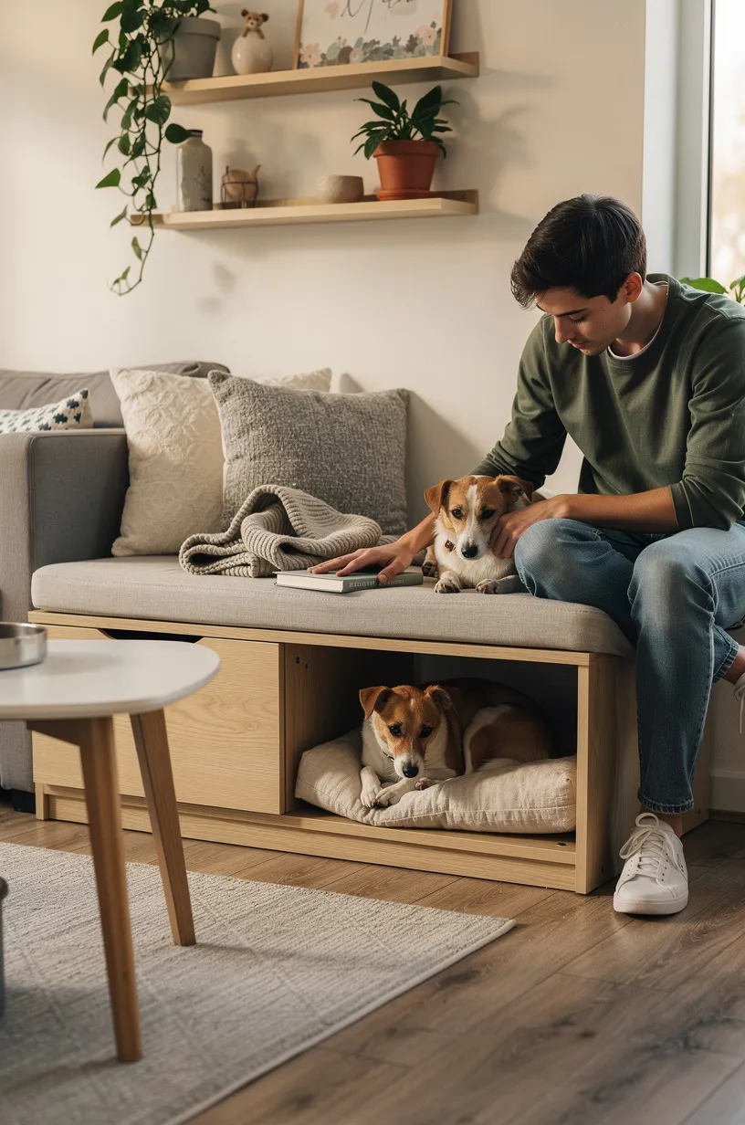 6. Multi-Purpose Furniture with Built-In Dog Bed