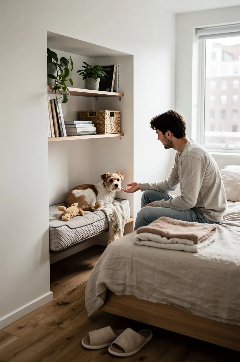 8. Bedroom Alcove Dog Sleep Station